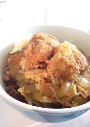 「たまご丼が結果、親子丼になるどんぶり」-レシピのメイン写真