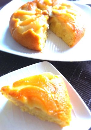 炊飯器で簡単ピーチケーキ②♪-レシピのメイン写真