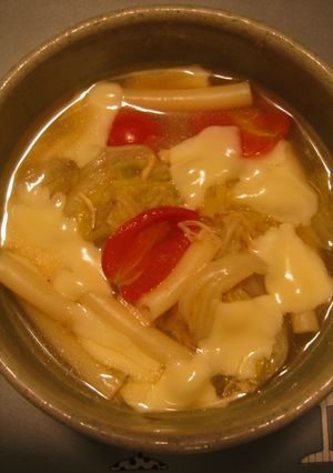 ☆白菜のスープパスタ＆離乳食☆-レシピのメイン写真