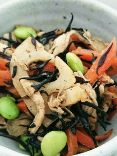 簡単!!鶏のささみとひじきの蓮根きんぴら-レシピのメイン写真