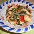 鶏のささ身とカラフル野菜炒め