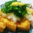 簡単!厚揚げ焼きの大根おろし添え