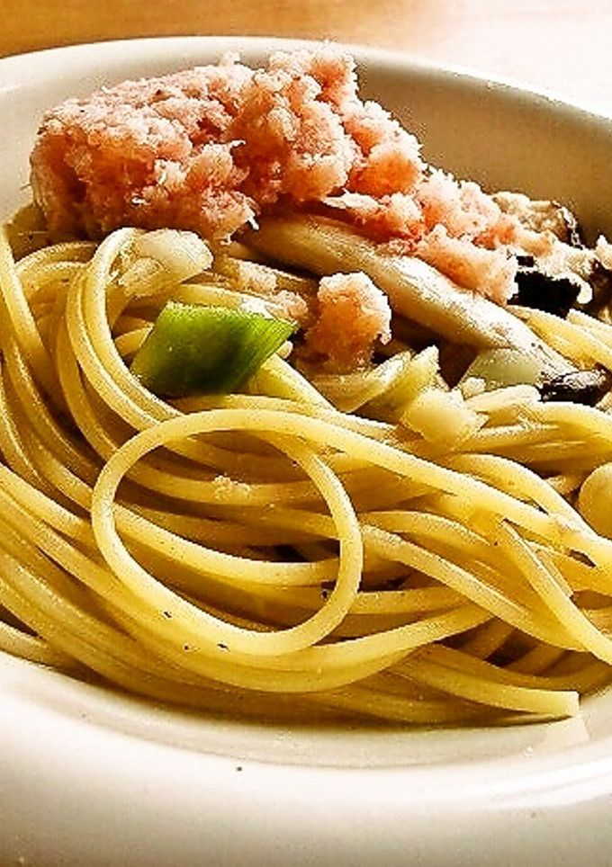 蟹缶&エリンギの和風パスタ-レシピのメイン写真