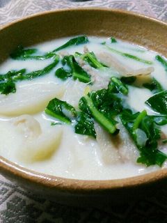 ⅲカブの豆乳スープ-レシピのメイン写真
