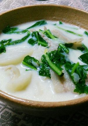 ⅲカブの豆乳スープ-レシピのメイン写真