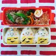 三角おにぎりで鬼さん弁当