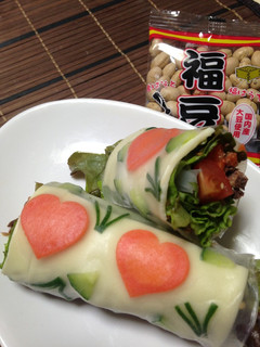 簡単♪サラダの恵方巻きー3-レシピのメイン写真