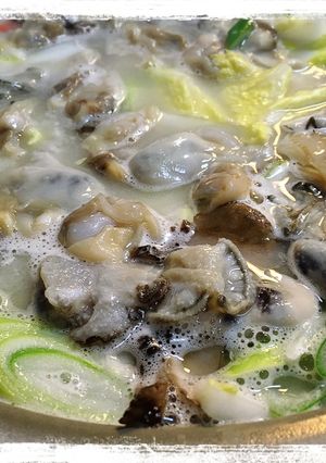 牡蠣とあさりのクリーム鍋-レシピのメイン写真