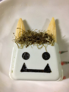 節分に☆簡単☆冷奴で鬼-レシピのメイン写真