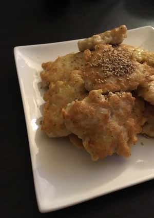豆腐と片栗粉でふわもち☆鶏胸肉のつくね風-レシピのメイン写真