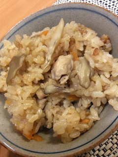 炊飯器で簡単 香る舞茸と鶏のおこわ-レシピのメイン写真