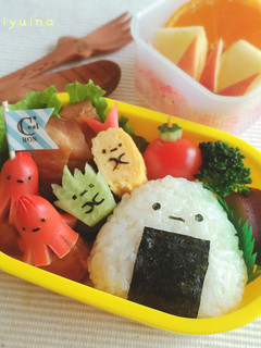 すみっコぐらしの簡単キャラ弁♪ おにぎり-レシピのメイン写真