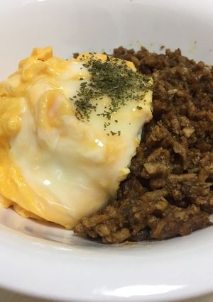 オムキーマカレー 簡単 カレーのルー-レシピのメイン写真