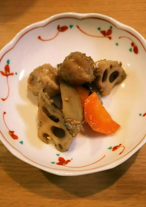 ごろっと根菜とつみれのきんぴら-レシピのメイン写真