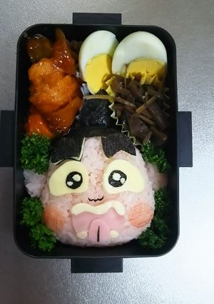 旦那⭐キャラ弁 おぼっちゃまくん-レシピのメイン写真