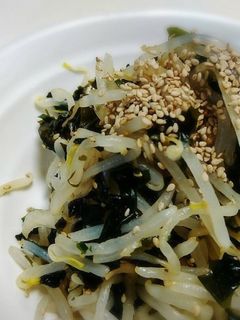 節約!モヤシとわかめのさっぱり酢の物!-レシピのメイン写真