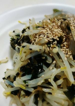 節約！モヤシとわかめのさっぱり酢の物！-レシピのメイン写真