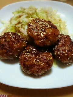 キャベツたっぷり和風ハンバーグ-レシピのメイン写真