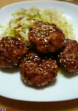 キャベツたっぷり和風ハンバーグ-レシピのメイン写真