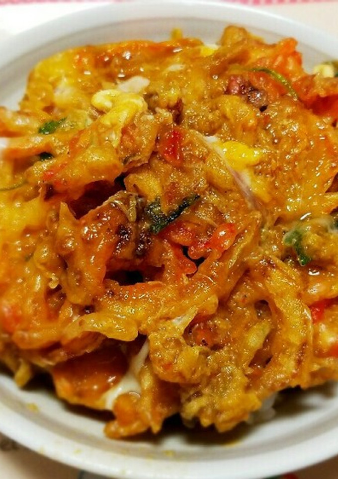【簡単】卵とじかき揚げ丼【お惣菜で】-レシピのメイン写真