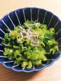 作り置きおかず!大根の葉と小松菜の炒め物-レシピのメイン写真