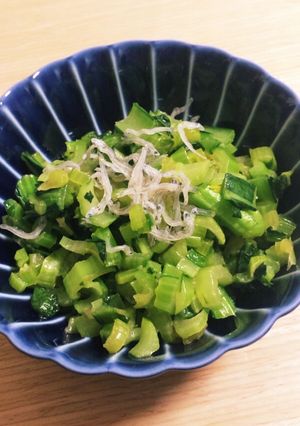 作り置きおかず！大根の葉と小松菜の炒め物-レシピのメイン写真