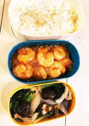 明日はエビチリ♡お弁当♡一点豪華-レシピのメイン写真