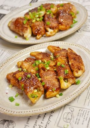 かば焼きダレで味付け！れんこんの豚肉巻き-レシピのメイン写真