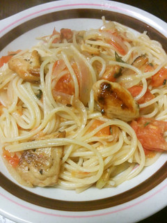 鮭のフレッシュトマトパスタ-レシピのメイン写真