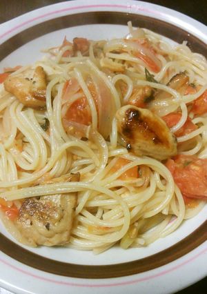 鮭のフレッシュトマトパスタ-レシピのメイン写真