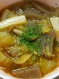 温か♪白菜 きのこと蒟蒻の洋風＊ソース煮
