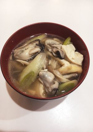 牡蠣のごま味噌汁-レシピのメイン写真