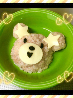 明太子チーズクマさんおにぎり☆-レシピのメイン写真