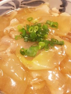 豚玉ははつゆあんかけうどん-レシピのメイン写真