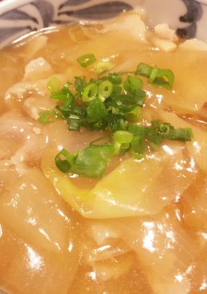 豚玉ははつゆあんかけうどん-レシピのメイン写真
