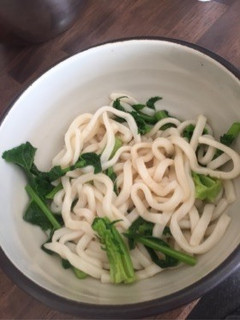 大根の葉 うどん-レシピのメイン写真
