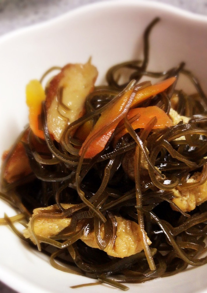 簡単★切り昆布とさつま揚げの煮物-レシピのメイン写真