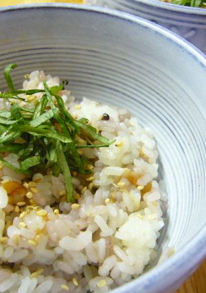 みょうがと梅の混ぜごはん-レシピのメイン写真