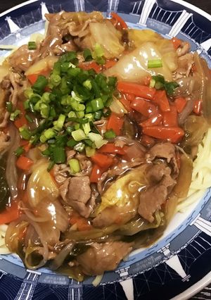 余った具材で！あんかけ焼きそば-レシピのメイン写真