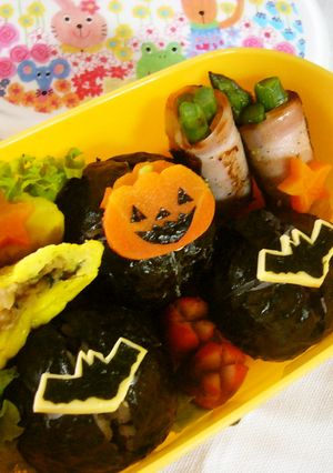 ハロウィンのキャラ弁-レシピのメイン写真