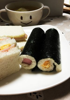 節分の朝は恵方巻きロールサンド-レシピのメイン写真