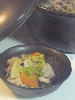 土鍋で☆豚肉のかさね蒸し-レシピのメイン写真
