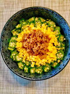 ☆オクラの三色丼☆-レシピのメイン写真