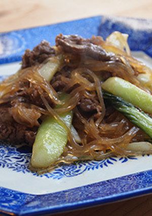 牛肉と春雨の中華風【博多ニワカそうす】-レシピのメイン写真