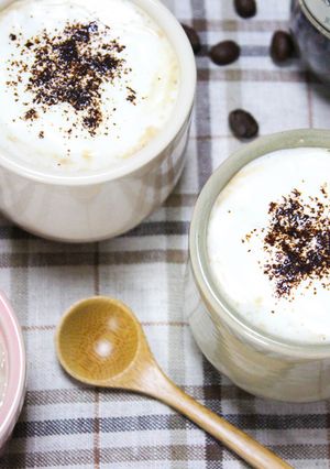 手作り甘酒とジュースで♡甘酒アップルラテ-レシピのメイン写真