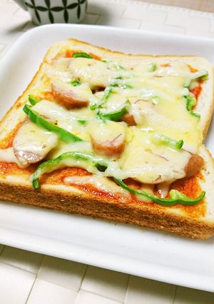 朝食に☆ちゃっちゃっとピザトースト-レシピのメイン写真