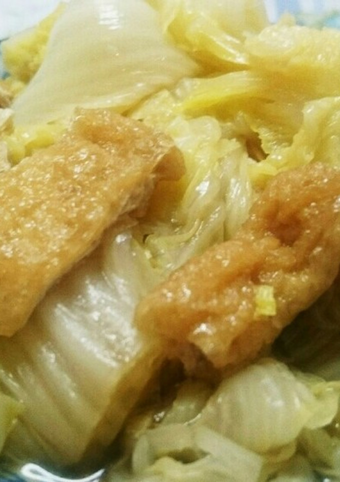超簡単‼白菜と油揚げの煮浸し-レシピのメイン写真
