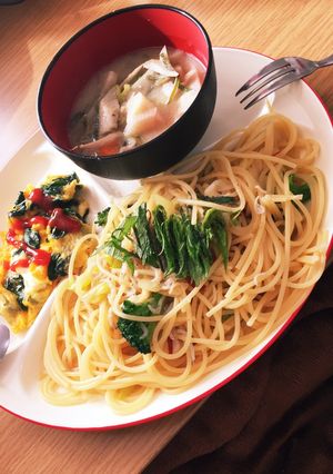 しらすとねぎと大葉のお醤油パスタ！-レシピのメイン写真