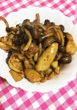 鶏皮としめじのマリネ-レシピのメイン写真