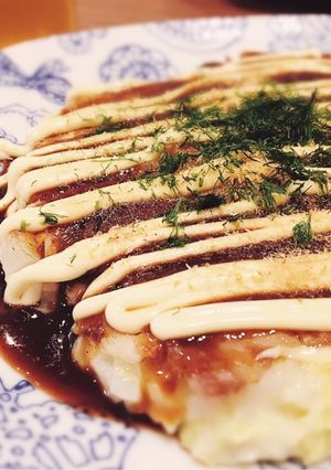 山芋入り白菜のふわとろお好み焼き-レシピのメイン写真